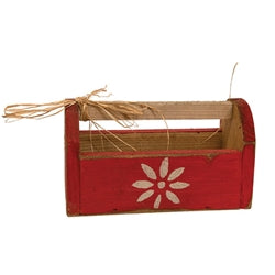 Rustic Wood Deco Daisy Flower Tote - 4 Asstd.
