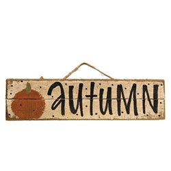 Rustic Polka Dot Lath Fall Sign - 3 Asstd.