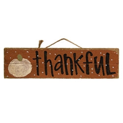Rustic Polka Dot Lath Fall Sign - 3 Asstd.