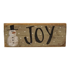 Winter Words Hanging Snowman Lath Sign - 7.75"x3" - 3 Asstd.