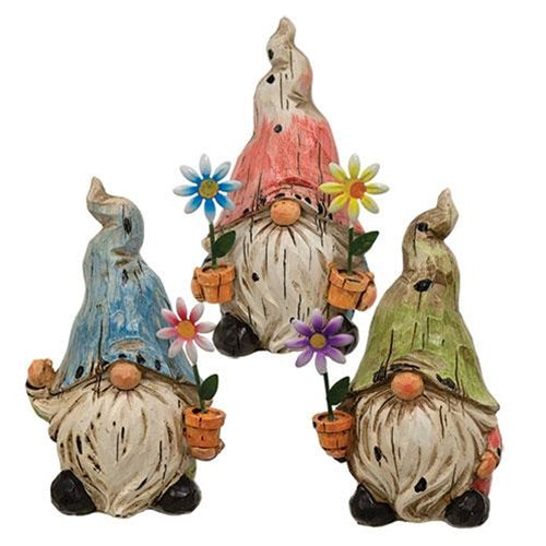 Resin Garden Gnome 3 Asstd.