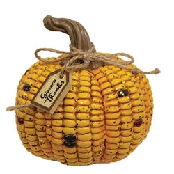 Resin Harvest Words Corn Pumpkin - 3 Asstd.