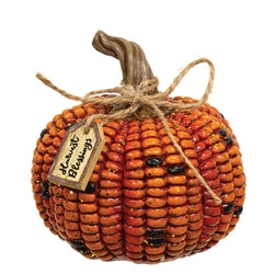 Resin Harvest Words Corn Pumpkin - 3 Asstd.