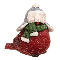 Resin Winter Hat Cardinal - 2.75"H - 4 Asstd.