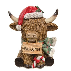 Resin Holiday Sign Highland - 5.5"H - 2 Asstd.