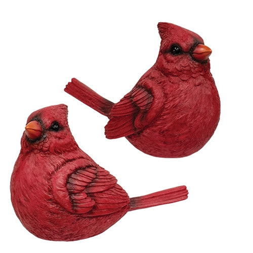 Resin Sitting Cardinal - 10"H - 2 Asstd.