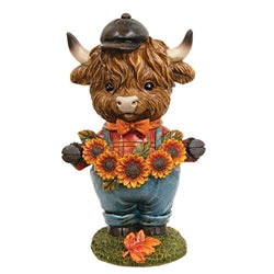 Resin Harvest Farmer Highland - 6"H - 3 Asstd.