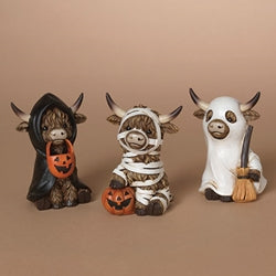 Resin Halloween Highland Figure - 3 Asstd.
