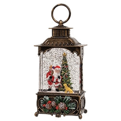 Winter Wonderland Spinning Water Globe Lantern - 2 Asstd.