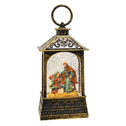 Nativity Spinning Water Globe Lantern - 2 Asstd.