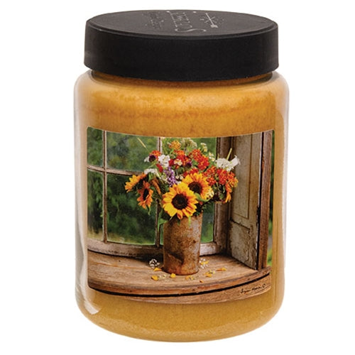 Sunflowers in the Window Lemon Blueberry Poundcake Jar Candle - 26oz.