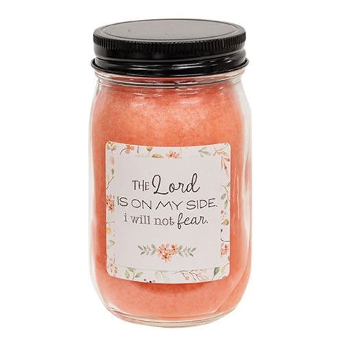 The Lord Is On My Side Spring Fling 12oz. Pint Jar Candle