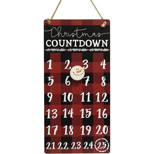 Buffalo Check Christmas Countdown