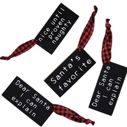 4/Set I've Been Good-ish Buffalo Check Tags