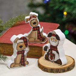 Chunky Christmas Puppy 3 Asstd.