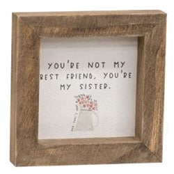 You're Not My Best Friend Mini Frame 2 Asstd.