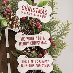 Better With A Dog Bone Ornament 3 Asstd.