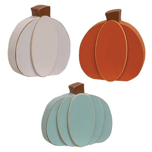 Mini Chunky Pumpkin Sitter 3 Asstd.