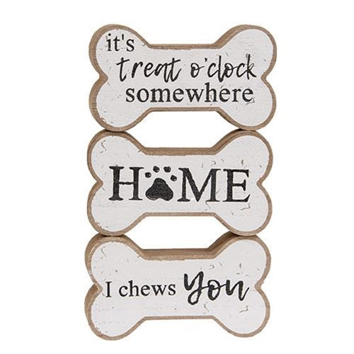 I Chews You Dog Bone Block 3 Asstd.