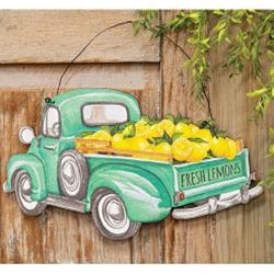 Fresh Lemons Wooden Truck Hanger