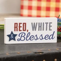 Red White & Blessed Block