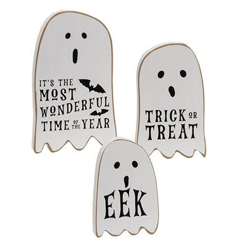 3/Set Trick or Treat Chunky Ghost Sitters