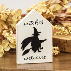 Witches Welcome Silhouette Block