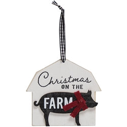 Farm Animal Barn Ornament 4 Asstd.