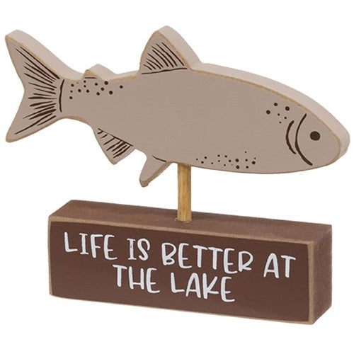 Fish on "Life is Better at the Lake" Base