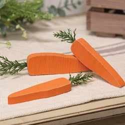 3/Set Chunky Wooden Carrot Bundle