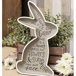 Bunny Words Wooden Tray
