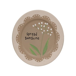 Spread Sunshine Floral Lace Plate 3 Asstd.