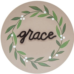 Grace Faith Hope Vine Plate 3 Asstd.