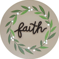 Grace Faith Hope Vine Plate 3 Asstd.