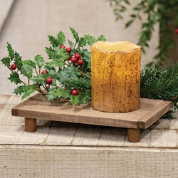 Stained Wood Rectangle Riser