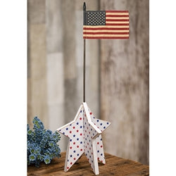 Dimensional Americana Star Flag Pick Holder - 7"H