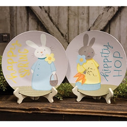 Hippity Hop Spring Bunny Plate - 2 Asstd.