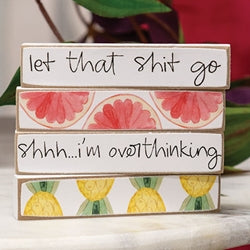 4/Set - Let That Shit Go Summer Fruit Tiny Mini Sticks