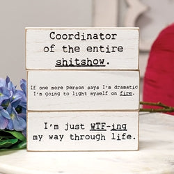 My Way Through Life Thin Rectangle Block - 3 Asstd.