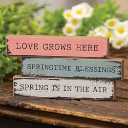 Love Grows Here Mini Stick - 3 Asstd.