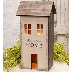 Bless Our Home Light Up Primitive House
