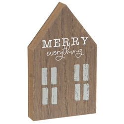 Joyful Merry Home Chunky Primitive House Sitter - 3 Asstd.