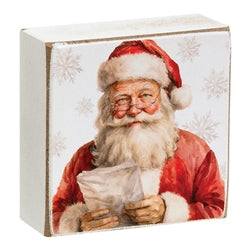 With Love From Santa 2" Square Block - 4 Asstd.