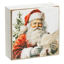 With Love From Santa 2" Square Block - 4 Asstd.