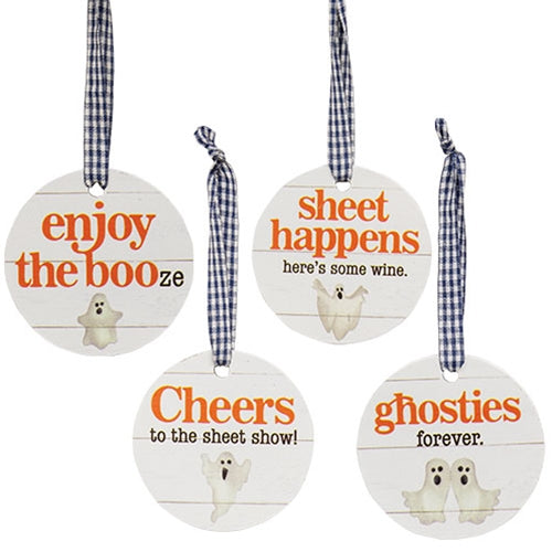 Enjoy the Booze Halloween Wine Tag - 4 Asstd.