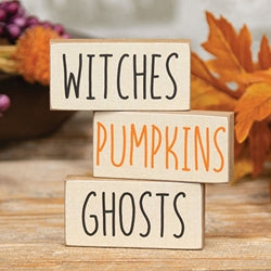 Halloween Words Mini Block - 3 Asstd.