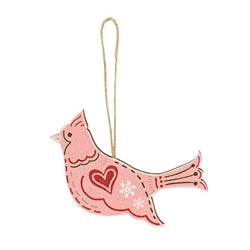 4/Set - Wooden Yuletide Folklore Bird Ornaments