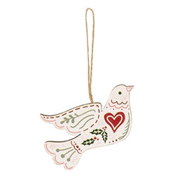 4/Set - Wooden Yuletide Folklore Bird Ornaments