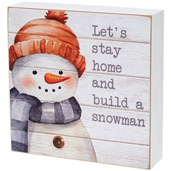 Warm & Cozy Baby Winter Animal Box Sign - 3 Asstd.