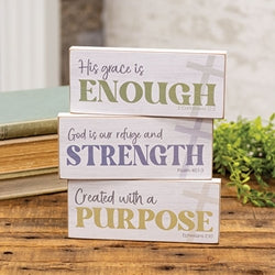 Created With A Purpose Rectangle Block - 3 Asstd.